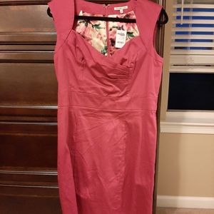 Pink fuscia knee length dress Charlotte Russe